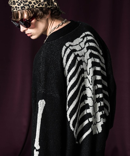 「glamb」 ニットカーディガン M ブラック メンズ