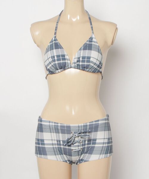 gossip!ロサンゼルス 水着 レトロ チェック柄 セパレート温泉水着2点