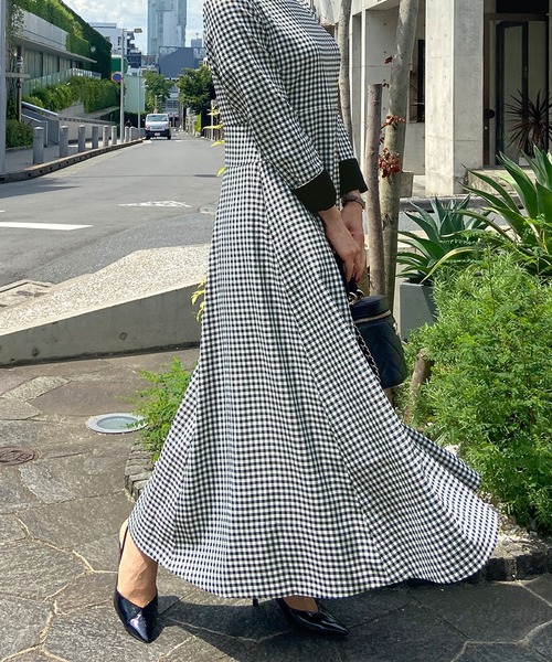「JENNE」 長袖ワンピース LARGE ブラック レディースの画像