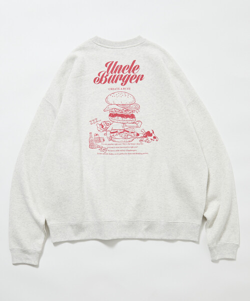 「FREAK'S STORE」 スウェットカットソー LARGE アッシュグレー メンズ_画像3