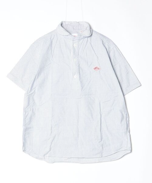 Danton（ダントン） 半袖シャツ 42 ブルー メンズ : ZOZOTOWN Yahoo!店