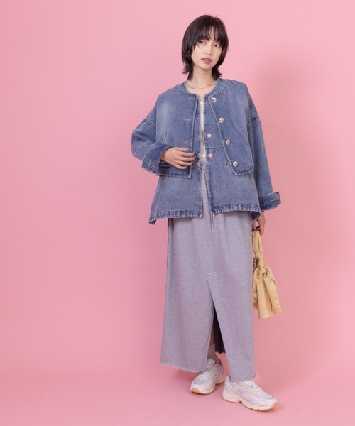 「Eimee Law」 デニムジャケット FREE ライトブルー レディースの画像