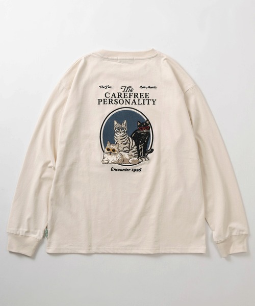 「POWER TO THE PEOPLE」 長袖カットソー M チャコールグレー レディース_画像8