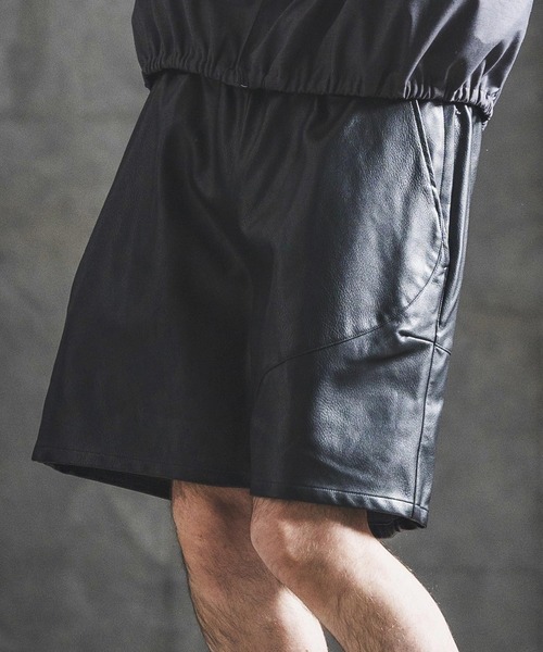 GLIMCLAP ハーフパンツ パンツ 短パン mp14924- Synthetic Leather