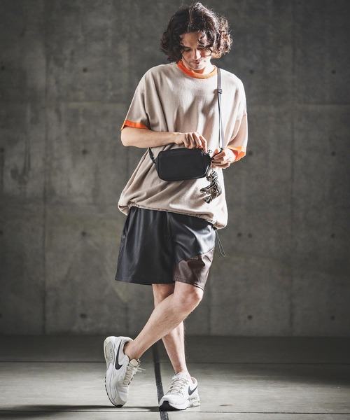 GLIMCLAP ハーフパンツ パンツ mp14924- Synthetic Leather Shorts