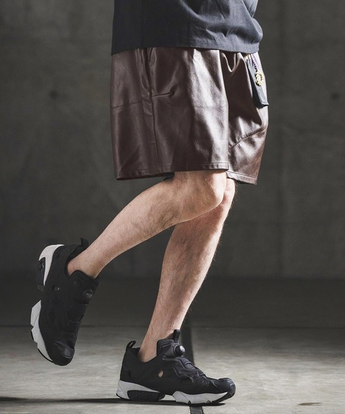 GLIMCLAP ハーフパンツ パンツ 短パン mp14924- Synthetic Leather