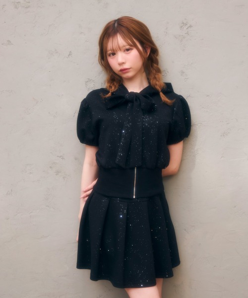 TITTY＆CO.（ティティーアンドコー） セットアップ フロントリボンラメ