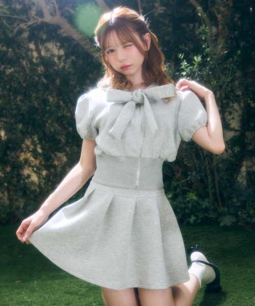 TITTY＆CO.（ティティーアンドコー） セットアップ フロントリボンラメ