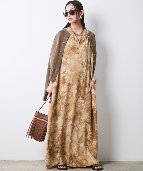 CHIC STYLE（シックスタイル） ワンピース スキッパームラ染ロング 