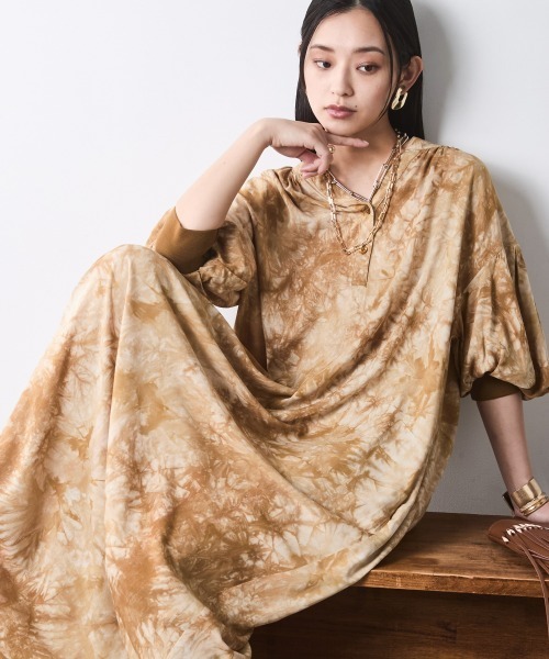 CHIC STYLE（シックスタイル） ワンピース スキッパームラ染ロング