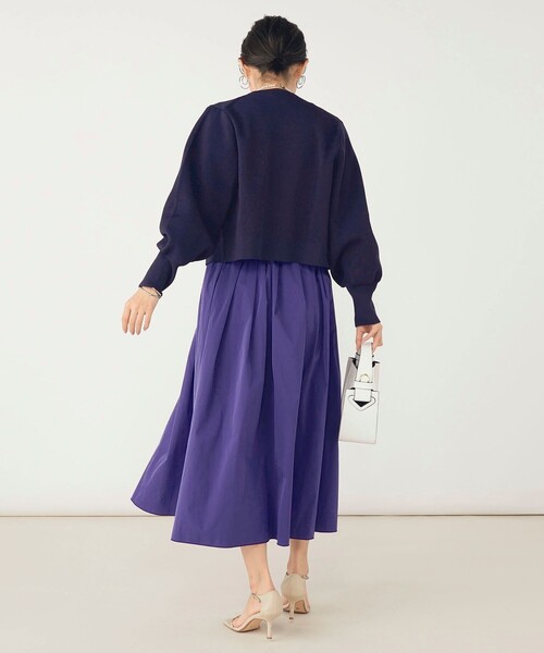 「NOLLEY'S」 フレアスカート 1 オリーブ レディース_画像5