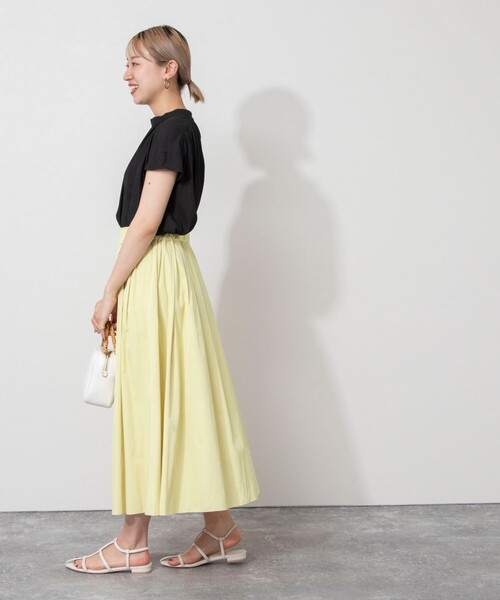 「NOLLEY'S」 フレアスカート 1 オリーブ レディース_画像9
