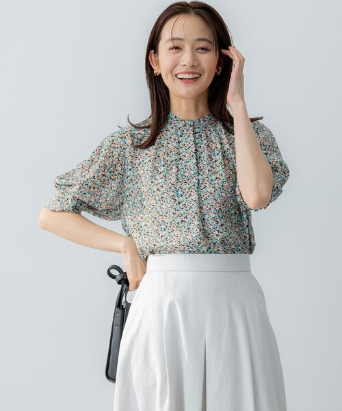 「組曲」 半袖ブラウス 5 ピンク レディース_画像8