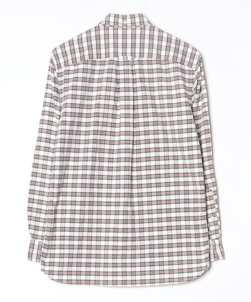 「BLACK FLEECE」 チェック柄長袖シャツ S グレー メンズ_画像2