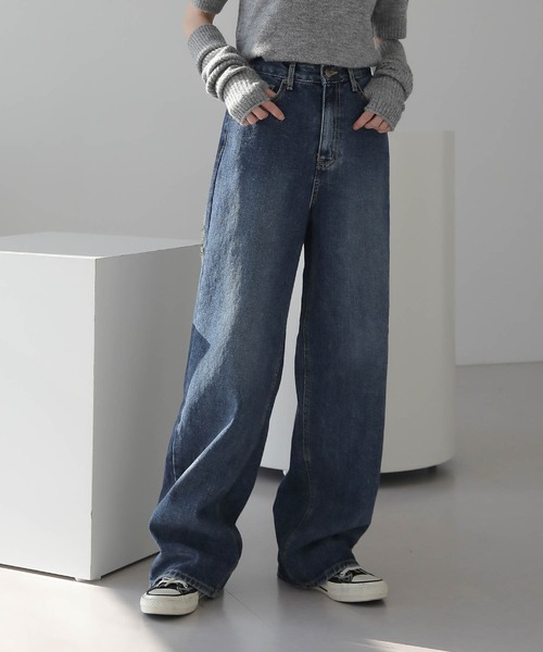 「UNE MANSION」 デニムパンツ SMALL ブルー レディース_画像2