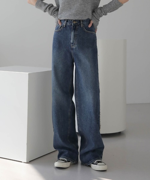 「UNE MANSION」 デニムパンツ SMALL ブルー レディース_画像3