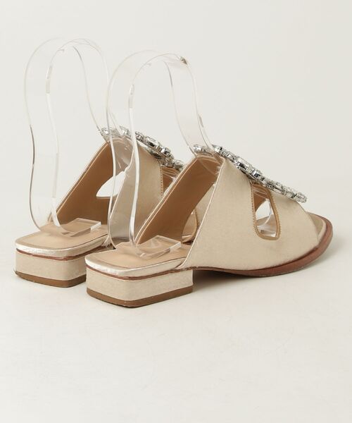 「TSURU by Mariko Oikawa」 フラットサンダル 36 ベージュ レディース_画像2