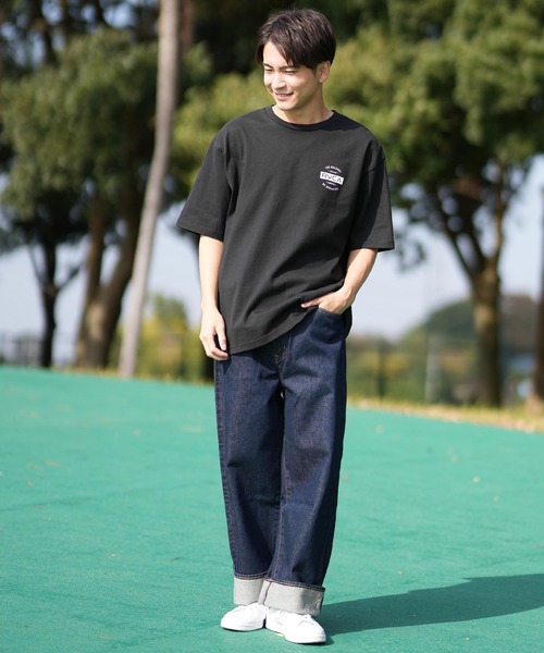 「RVCA」 半袖Tシャツ M ライトカーキ メンズ_画像5