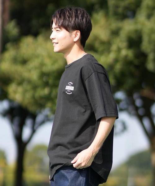 「RVCA」 半袖Tシャツ M ライトカーキ メンズ_画像6