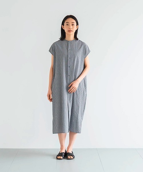 「D」 ノースリーブワンピース MEDIUM ブラック レディース_画像5