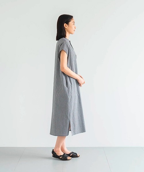 「D」 ノースリーブワンピース MEDIUM ブラック レディース_画像6