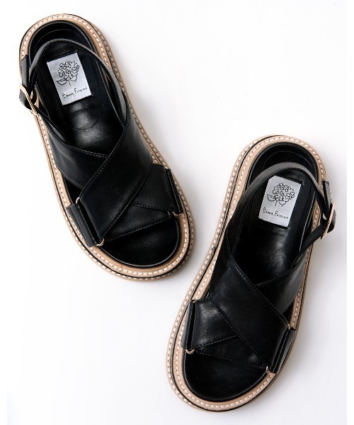 「Emma Francis」 フラットサンダル S キャメル レディース_画像6