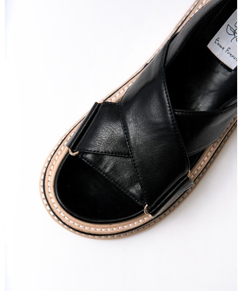 「Emma Francis」 フラットサンダル S キャメル レディース_画像8