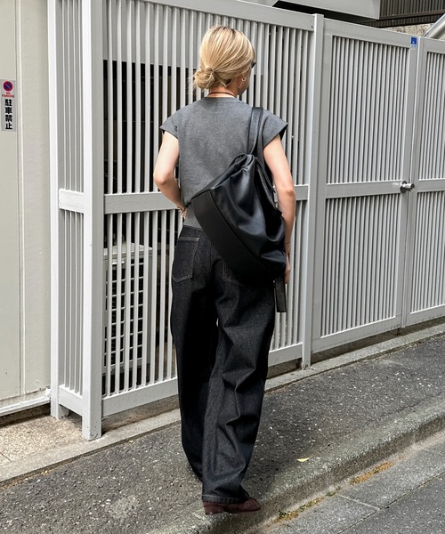 「feepur」 半袖ニット MEDIUM グレー レディース_画像4