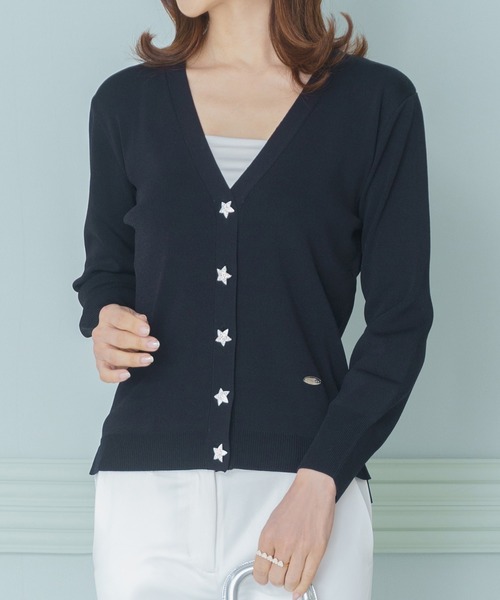 カーディガン ニット カーディガン 星ビジューボタン Prima Scherrer Zozotown Paypayモール店 通販 Paypayモール