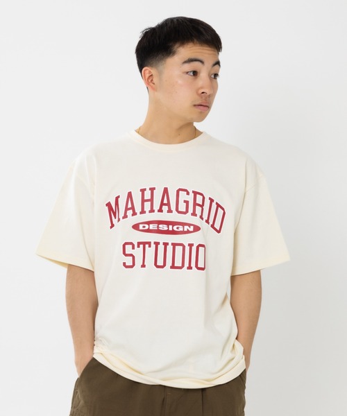 MAHAGRID tシャツ 「mahagrid/マハグリッド」COLLEGE LOGO TEE