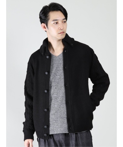 ニット アレキサンダージュリアンメンズ Alexander Julian Men ウォッシャブル ウール混 ドンキー衿ニットアウター Zozotown Paypayモール店 通販 Paypayモール