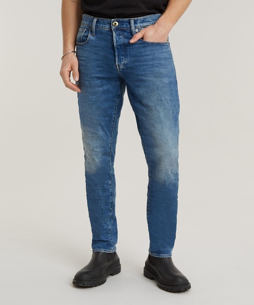 G-STAR RAW ジーンズ 3301 REGULAR TAPERED JEANS/ヴィンテージライク 