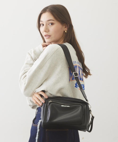 セール】SQUARE PIPING SHOULDER BAG（ショルダーバッグ