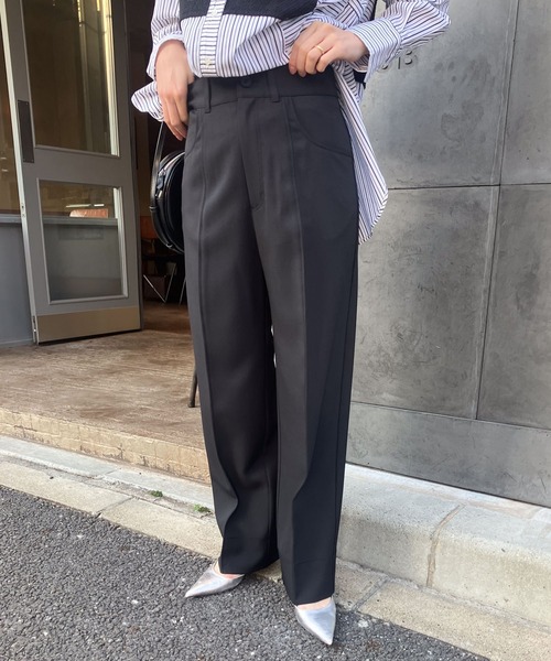 GALERIE VIE tomorrow land リネン麻白ハイウエストパンツ GALERIE VIE tomorrow land リネン麻白ハイウエストパンツ