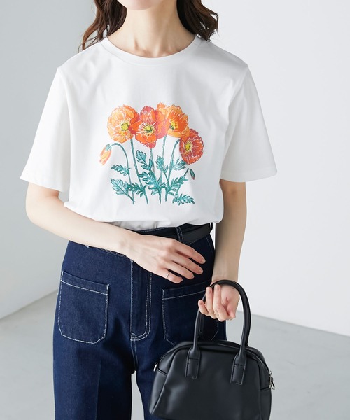 BONLECILL（ボンルシール） tシャツ Tシャツ レディース フラワー 
