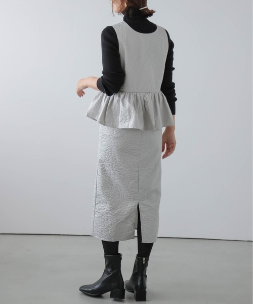 ワンピース ジャガードノースリーブワンピース : ZOZOTOWN Yahoo