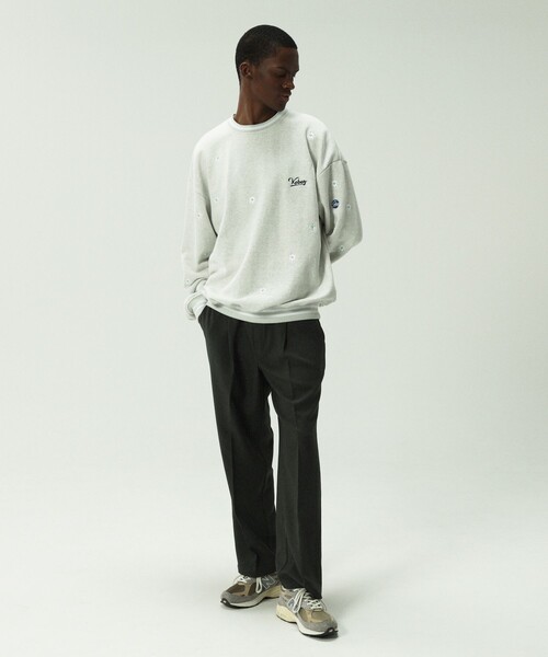 「Firsthand」 スウェットカットソー「KEBOZ×NICK GEARコラボ」 MEDIUM グレー MEN 75687007