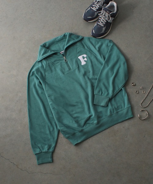 FILAスウェットプルオーバー FILA（フィラ） トレーナー スウェット 「FILA」ラインリブデザイン