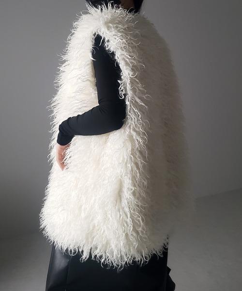 me+em select（ミームセレクト） ベスト ジレ 「 ポケット付き