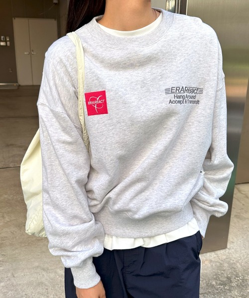 ANME トレーナー スウェット ERAReactエンブロイダリーロゴ裏毛