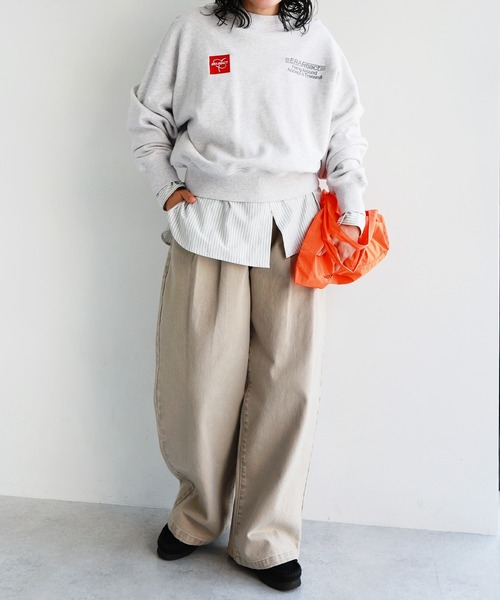 ANME トレーナー スウェット ERAReactエンブロイダリーロゴ裏毛