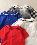 tシャツ カラフルセーラーカラーTシャツ キッ...の詳細画像5