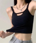 カップ付き キャミソール ダブルストラップ カ...の詳細画像1