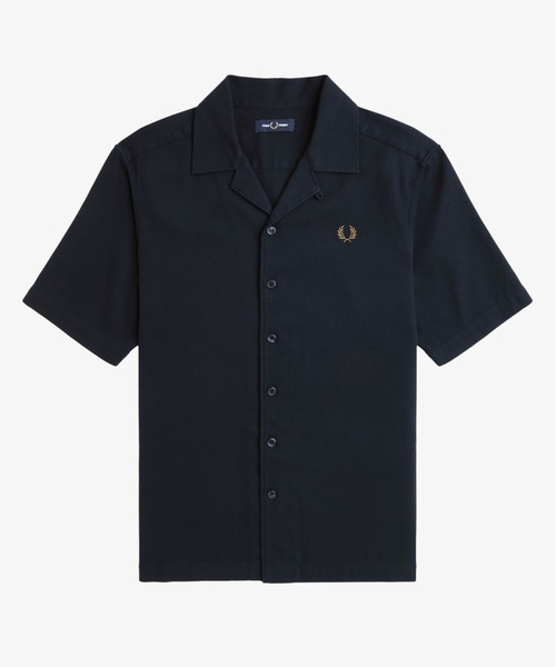 FRED PERRY シャツ Pique Texture Revere Collar Shirt／ピケ