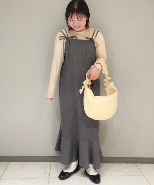 flower（ファッション） ワンピース リボンストラップキャミ