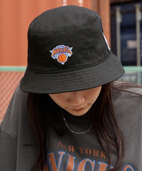 NBA■NBAミニワッペンポイントBUCKET HAT■送料込 NBA□NBAミニワッペンポイントBUCKET HAT□送料込 (NBA/ハット