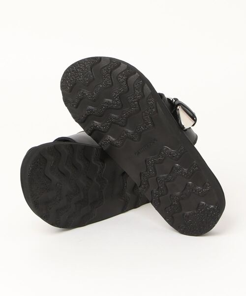 CAMINANDO」 フラットサンダル 6 ブラック レディース : 84258007  