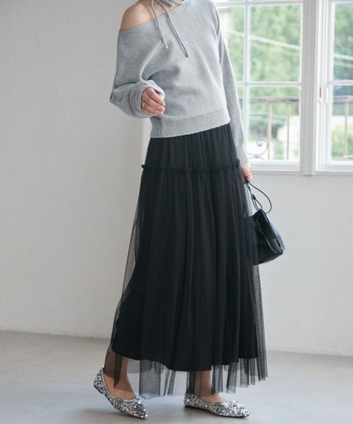 ranor ランスカ　ラナー　　フリルスカート M FRILLS SKIRT | ALL BOTTOMS | ranor