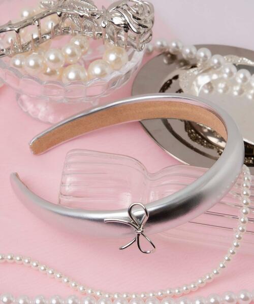 WEGO（ウィゴー） カチューシャ WEGO/ワンポイントメタルリボン