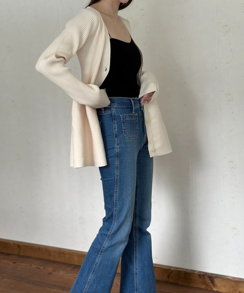 Per sist ence（パーシエンス） カーディガン ペプラムニット